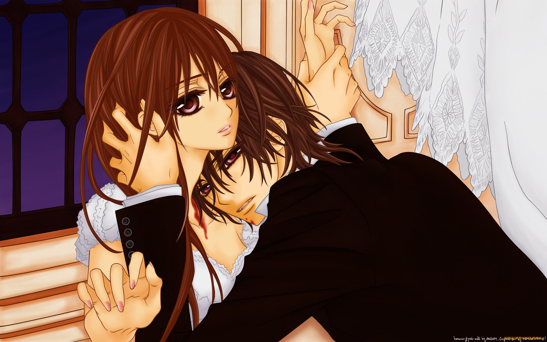 , vampire knight, yuuki, cross, kuran, kaname, , , , , , 